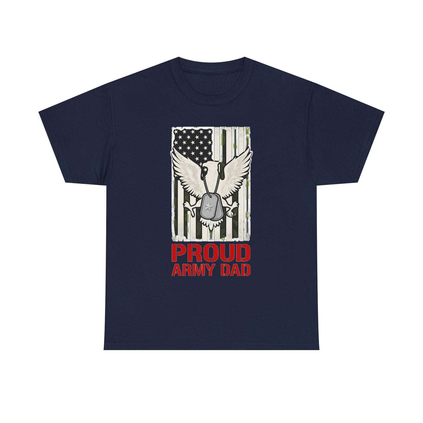 Proud Army Dad Dog Tags & Flag
