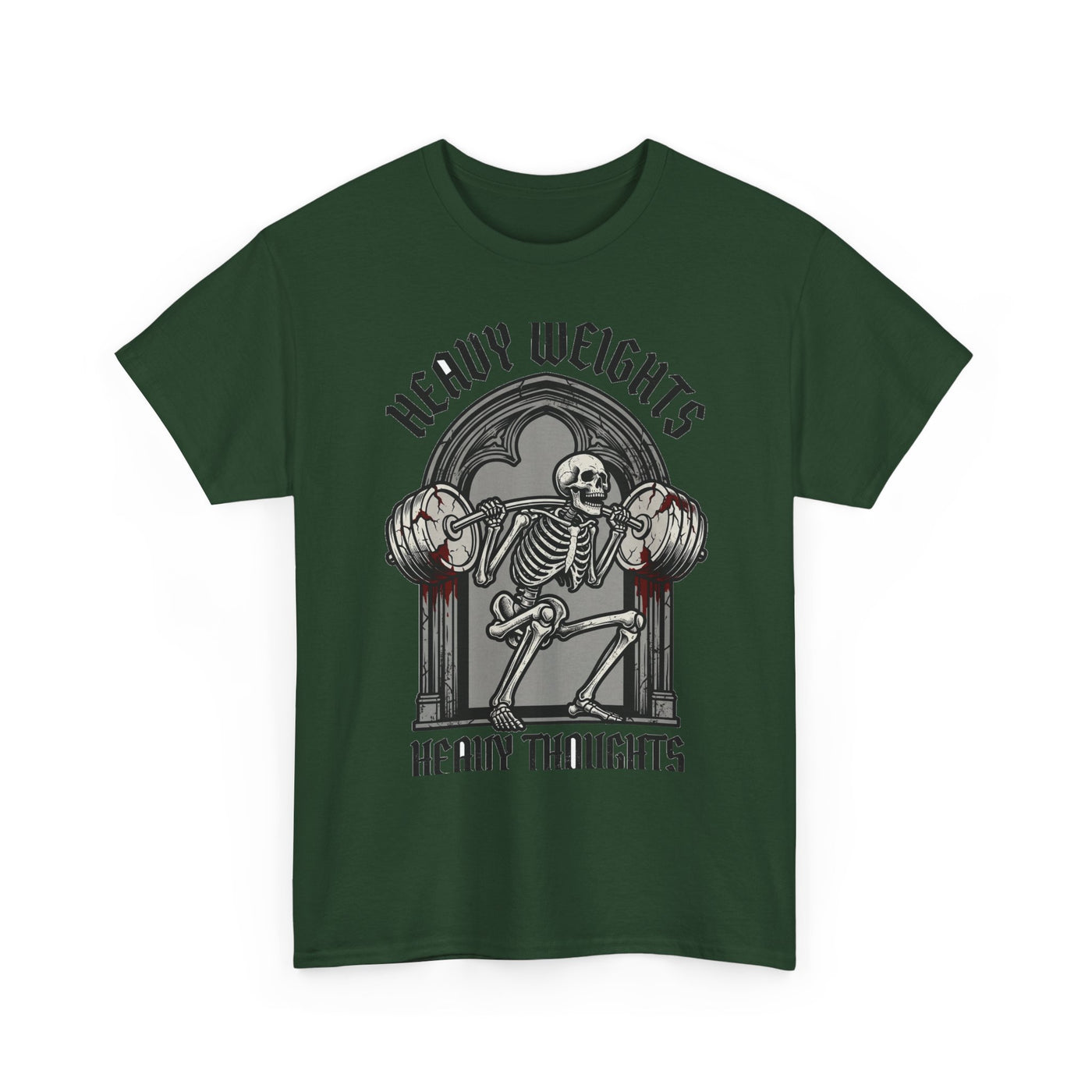 Heavy Weights Heavy Thoughts Skeleton Tee
