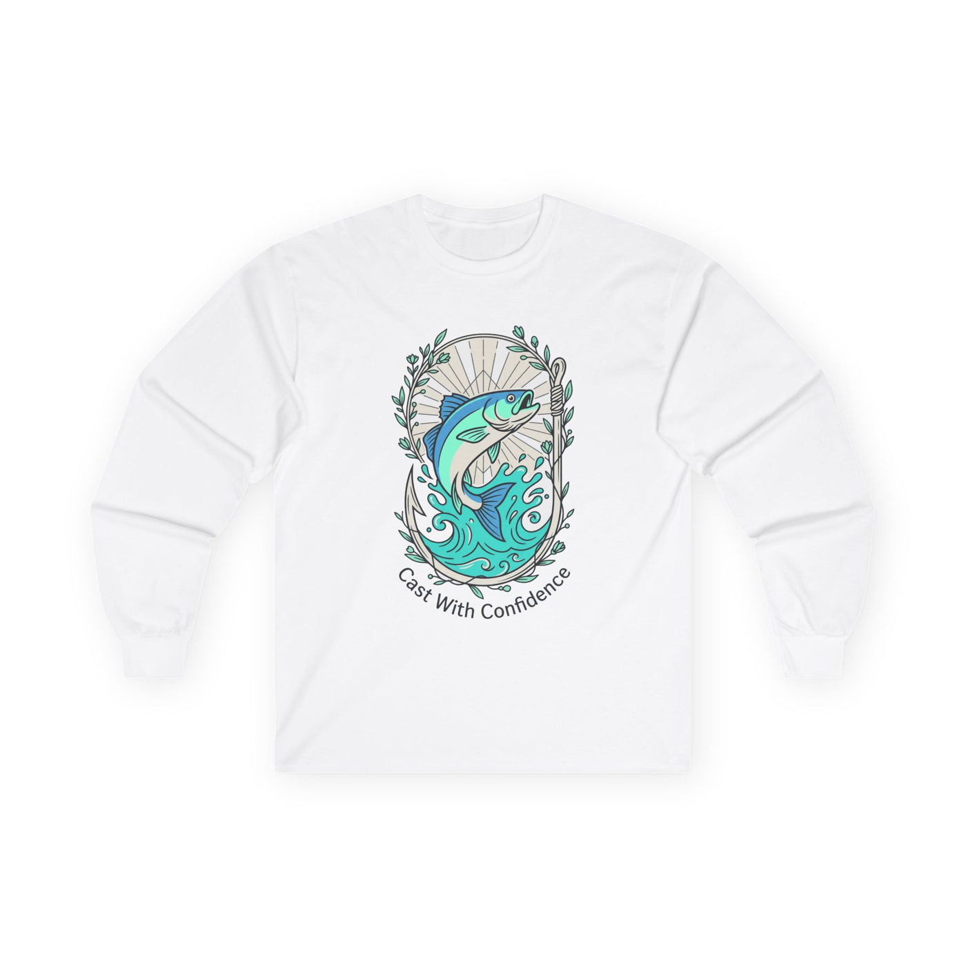 Reel Strength Floral Hook Fishing Long Sleeve