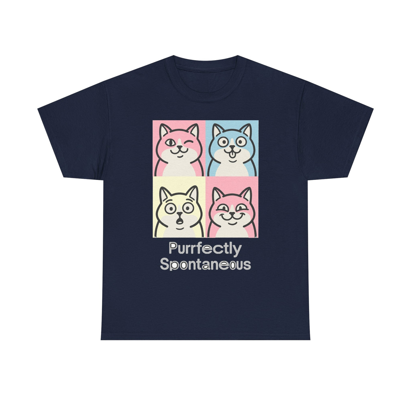 Pastel Pop Art Kitten Grid