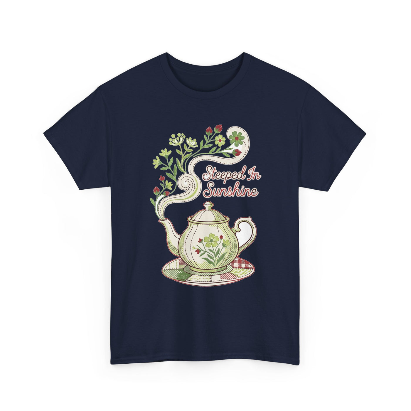 Steeped In Sunshine Faux Stitch Teapot