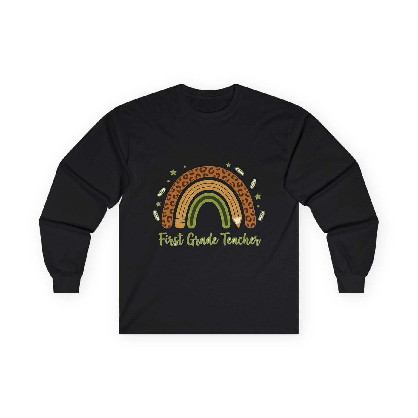 Boho Leopard Rainbow Grade Level Long Sleeve