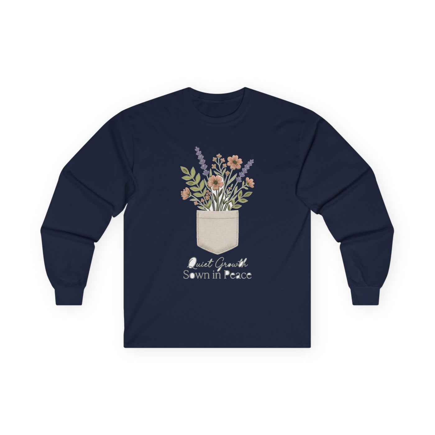 Pocketful of Peace Faux Stitch Tee Long Sleeve
