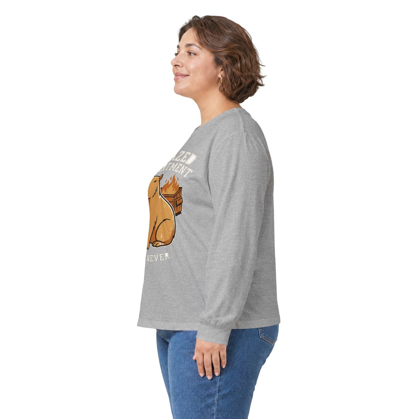 Unfazed Department Capybara Mascot Long Sleeve