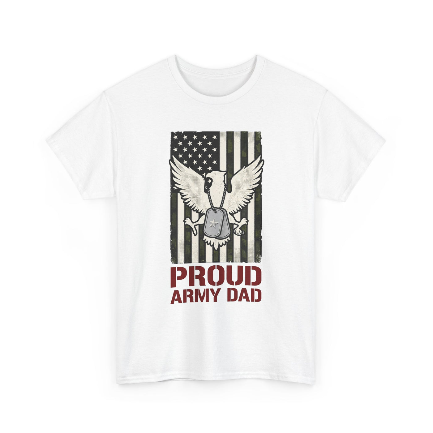 Proud Army Dad Dog Tags & Flag