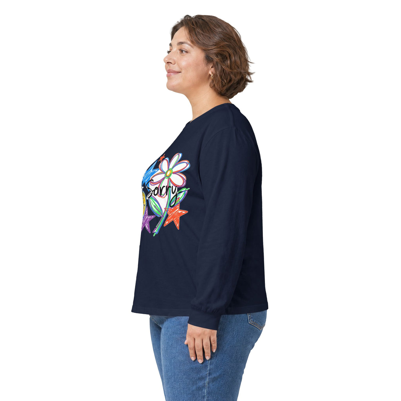 Scribble Your Own Rules Doodle Tee Long Sleeve