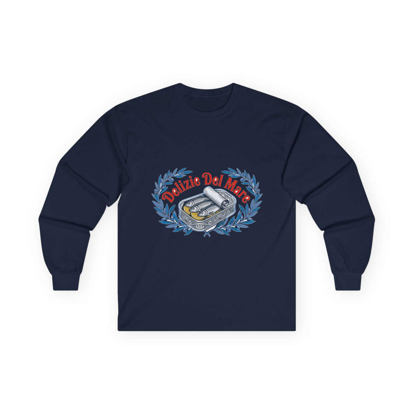 Retro Italian Sardine Tin Art Long Sleeve