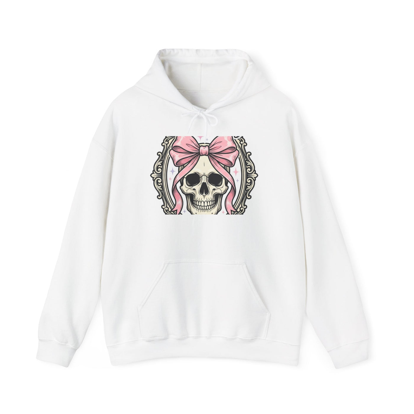 Healing But Exhausted Coquette Skull Hoodie
