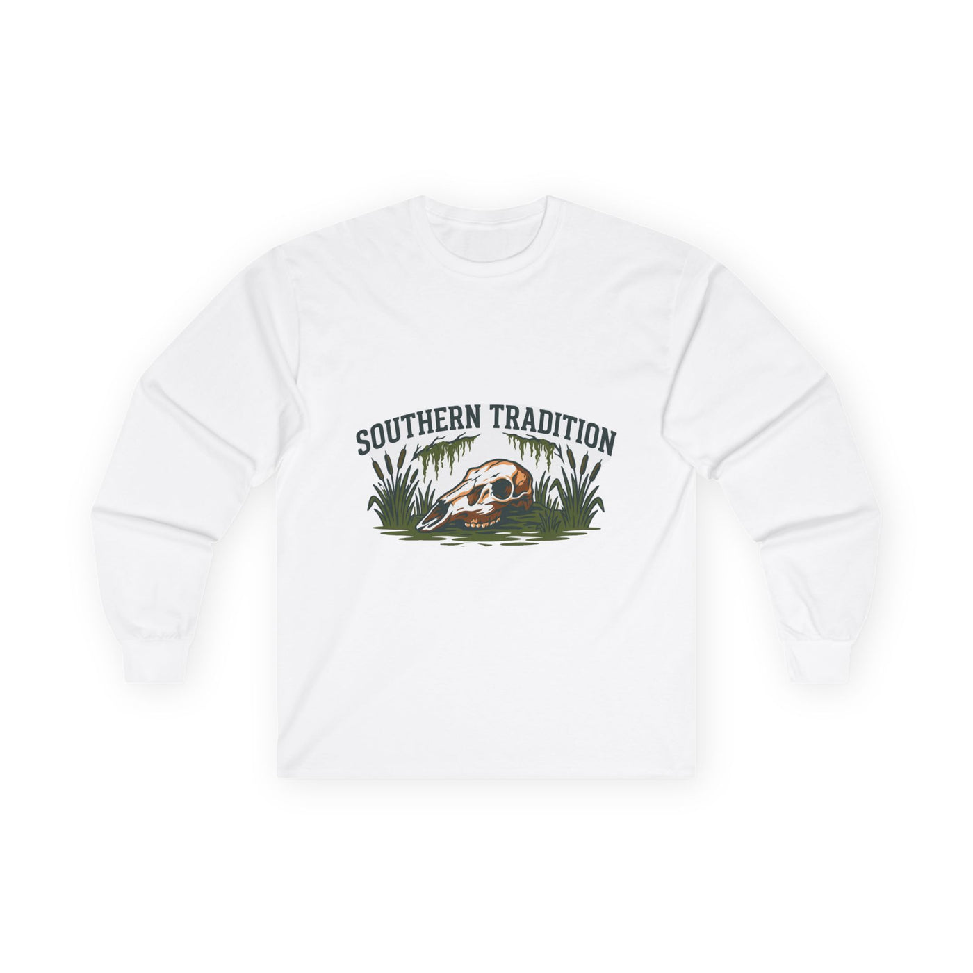 Vintage Southern Outdoors Deer Skull Long Sleeve