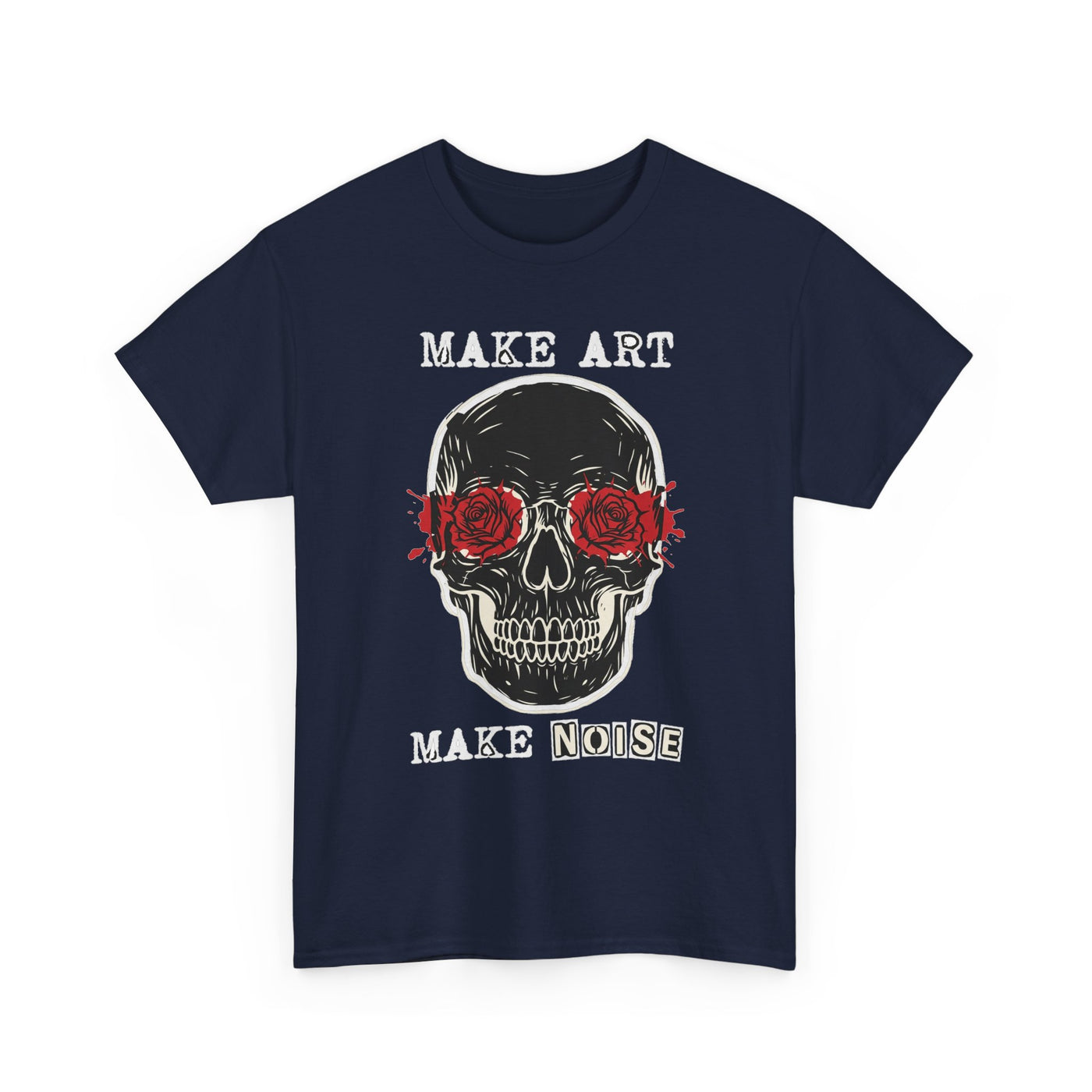 Make Art Make Noise Linocut Skull