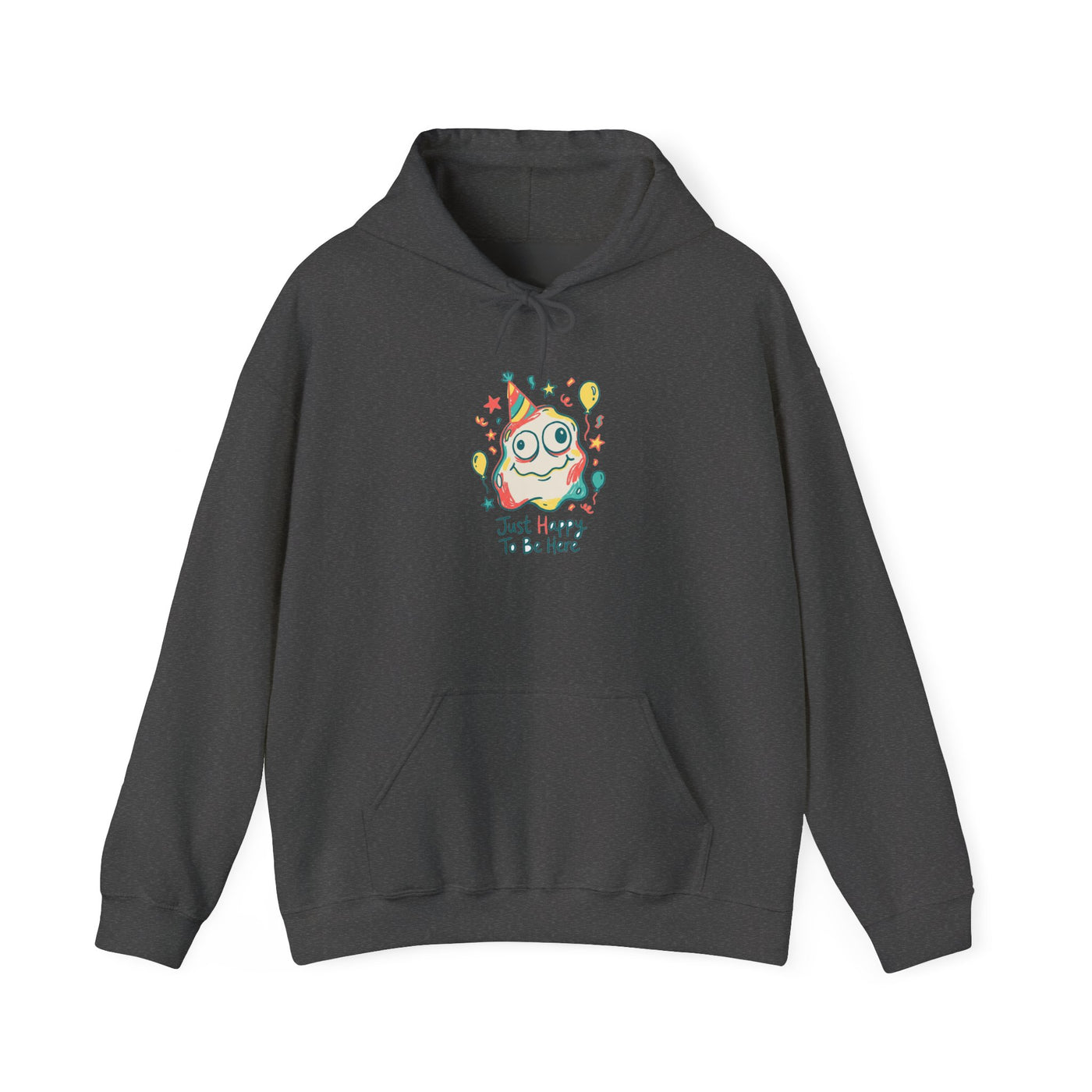 Wobbly Party Blob Just Happy To Be Here Hoodie