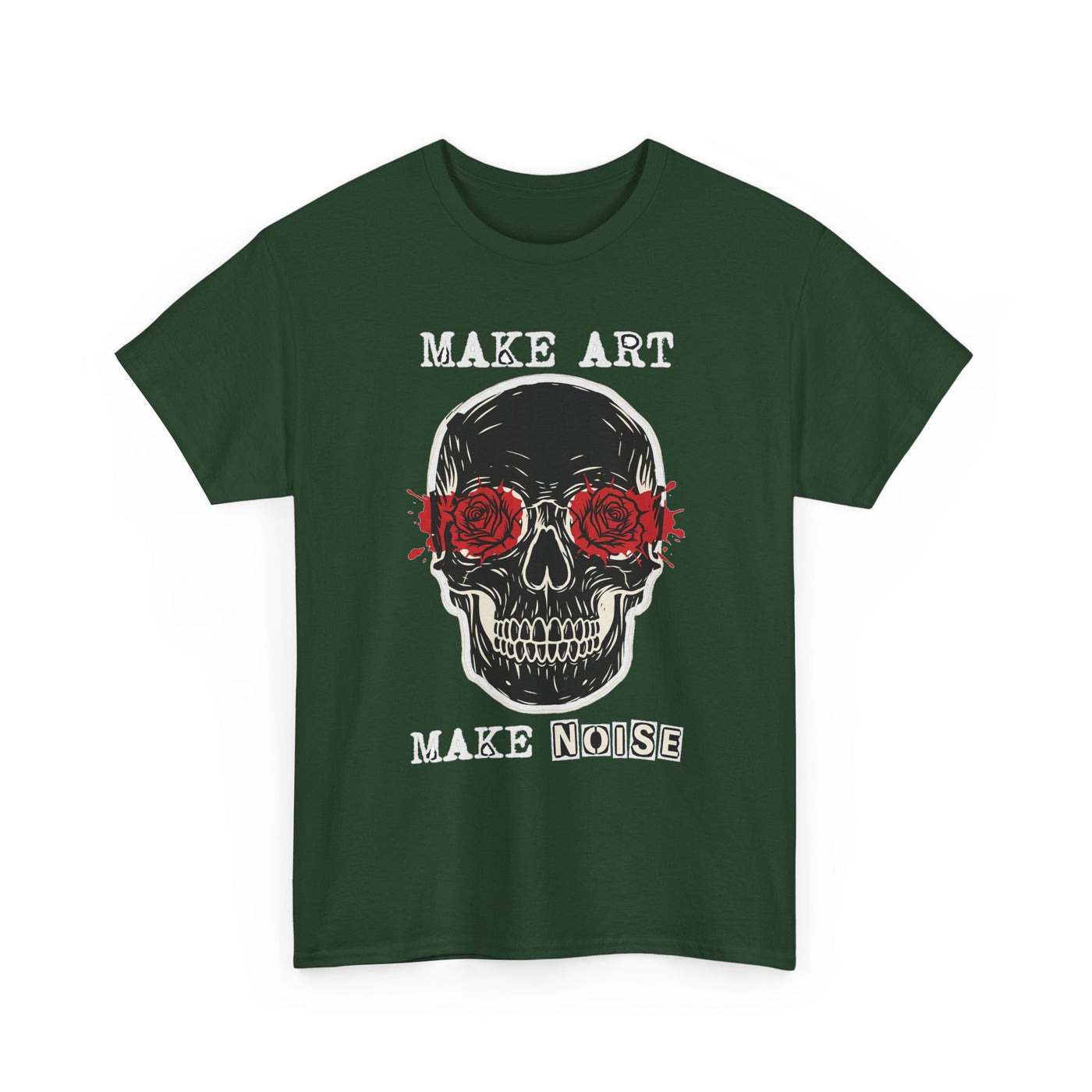 Make Art Make Noise Linocut Skull