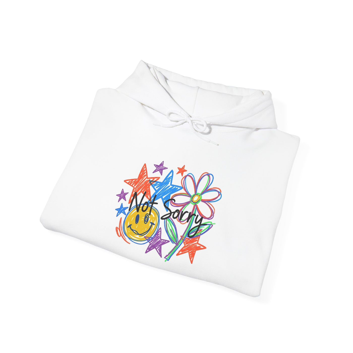 Scribble Your Own Rules Doodle Tee Hoodie