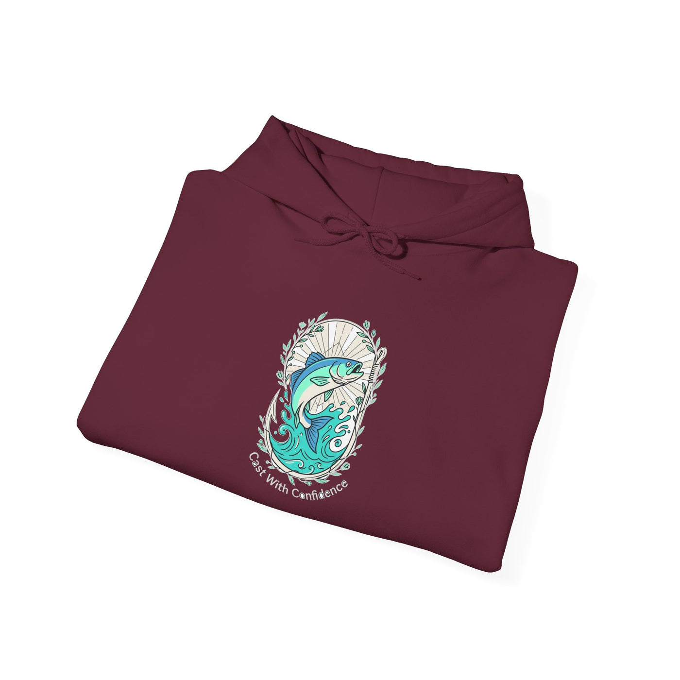 Reel Strength Floral Hook Fishing Hoodie