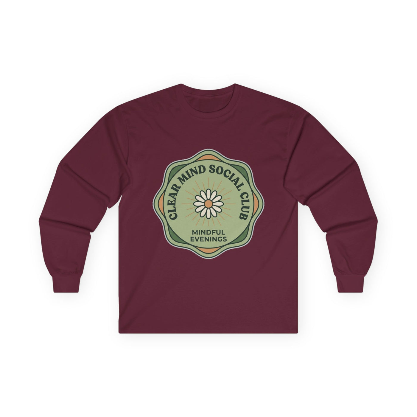 Clear Mind Social Club Badge Long Sleeve