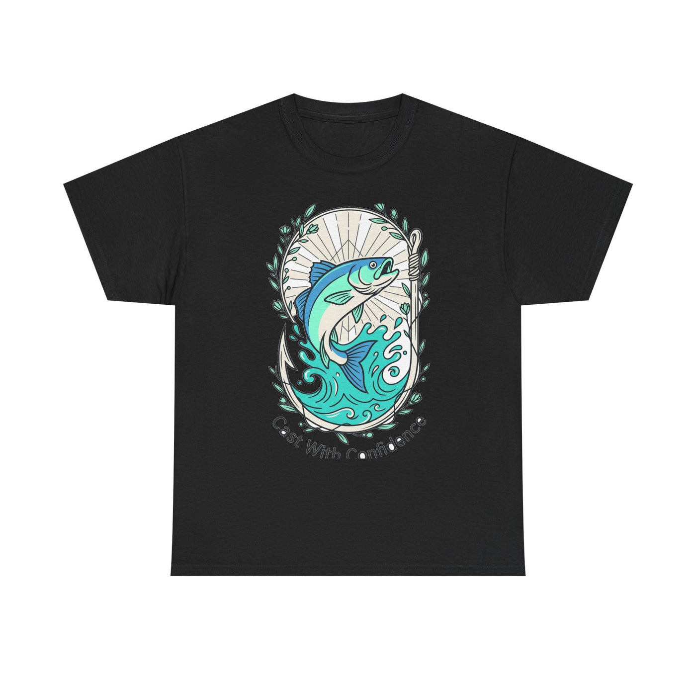 Cast With Confidence Floral Fishing Tee