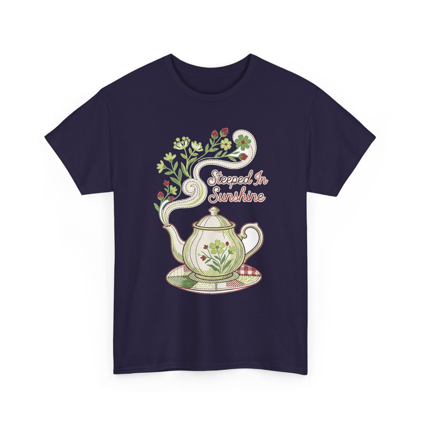 Steeped In Sunshine Faux Stitch Teapot
