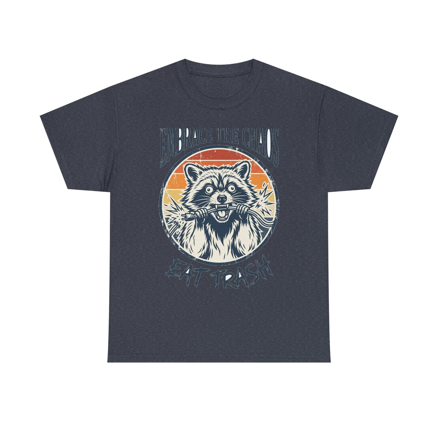 Live Fast Eat Trash Retro Raccoon Tee