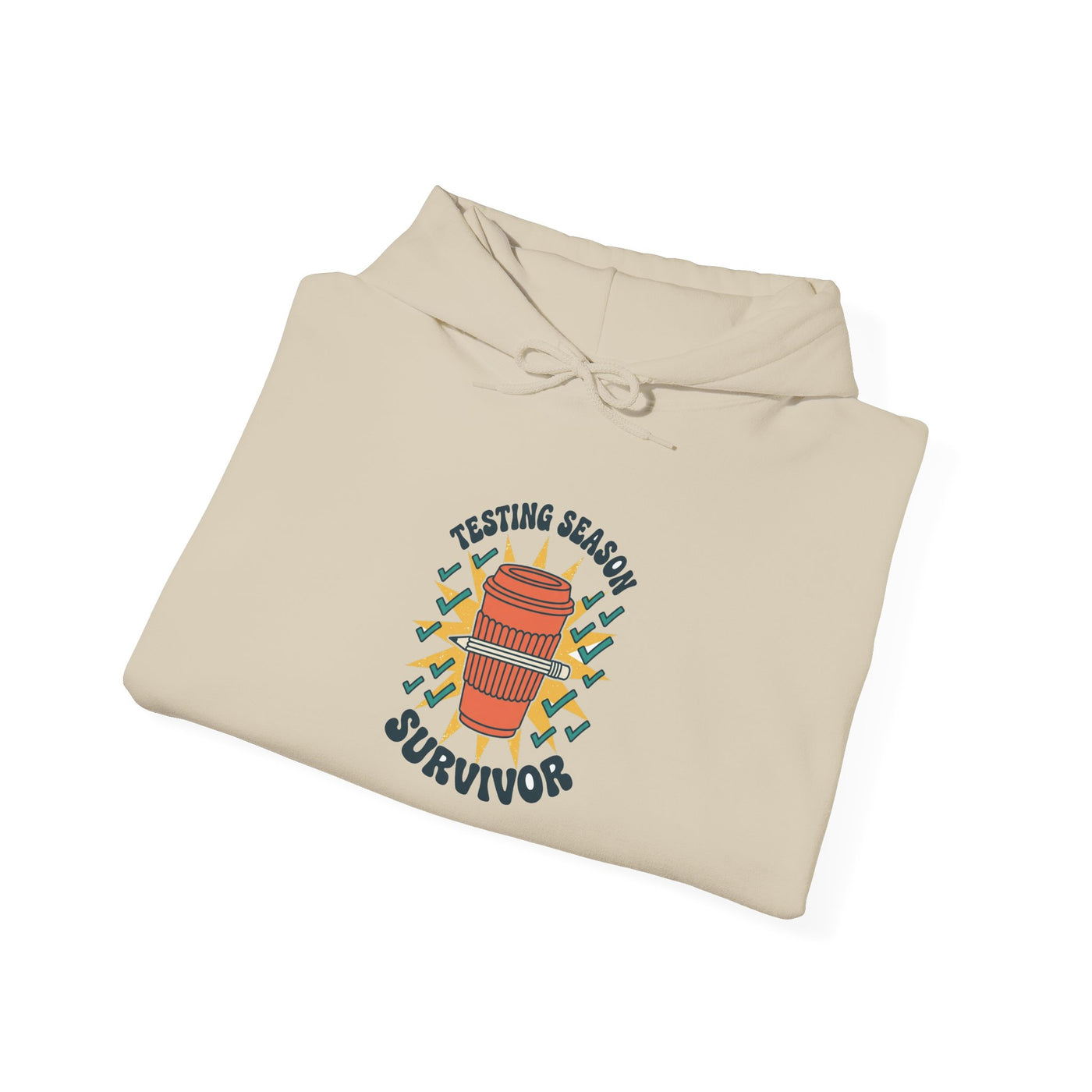 Testing Season Survivor Groovy Cup Hoodie
