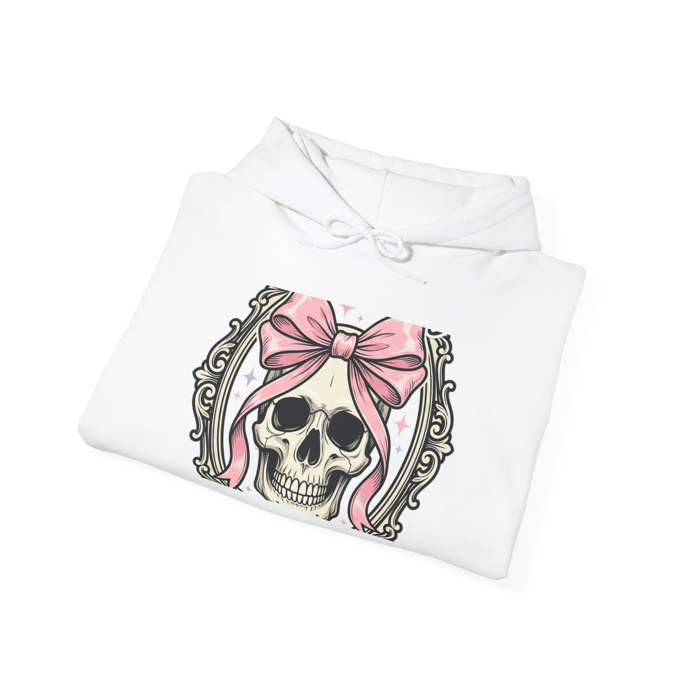 Healing But Exhausted Coquette Skull Hoodie