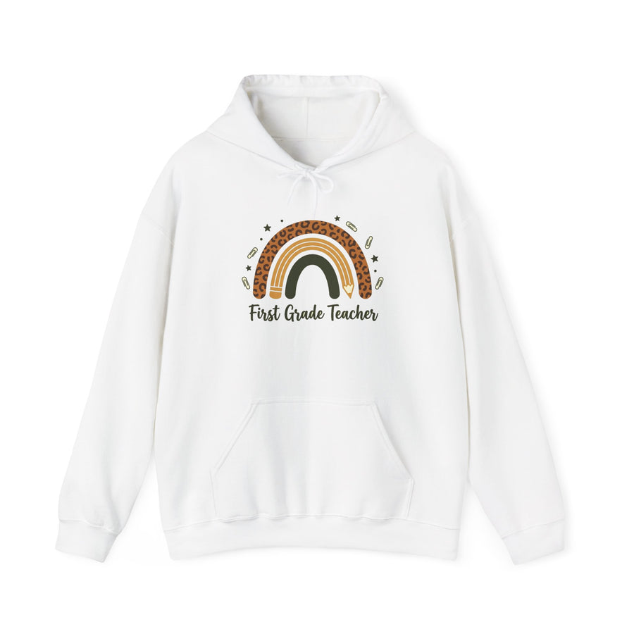 Boho Leopard Rainbow Grade Level Hoodie