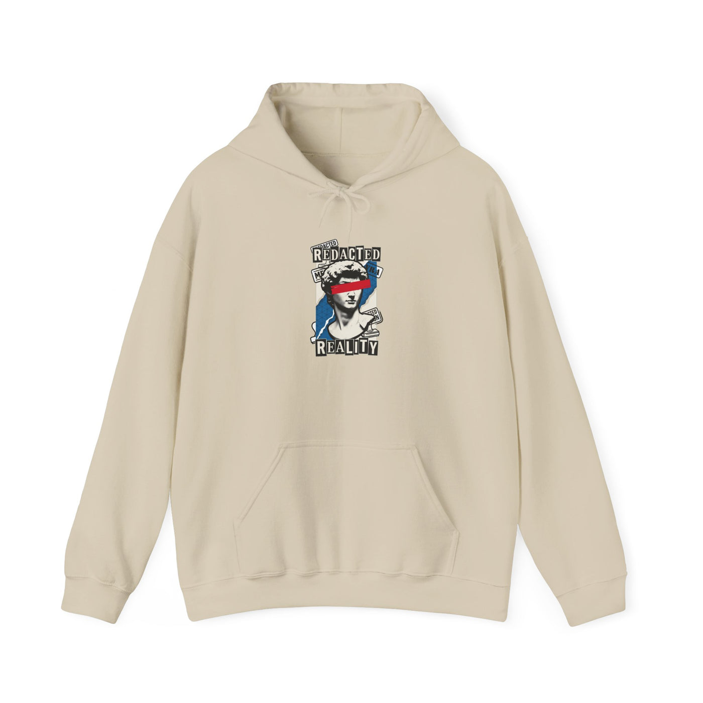 Redacted Reality Halftone Bust Hoodie