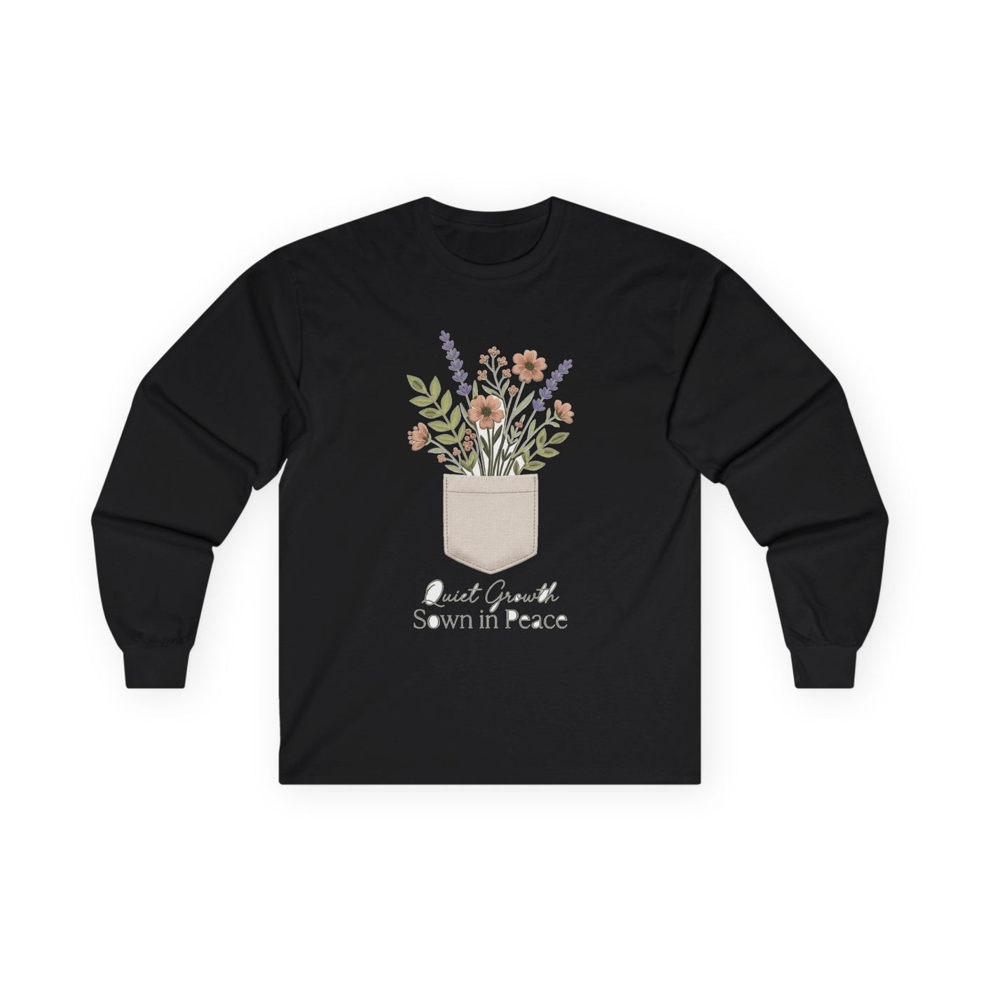 Pocketful of Peace Faux Stitch Tee Long Sleeve