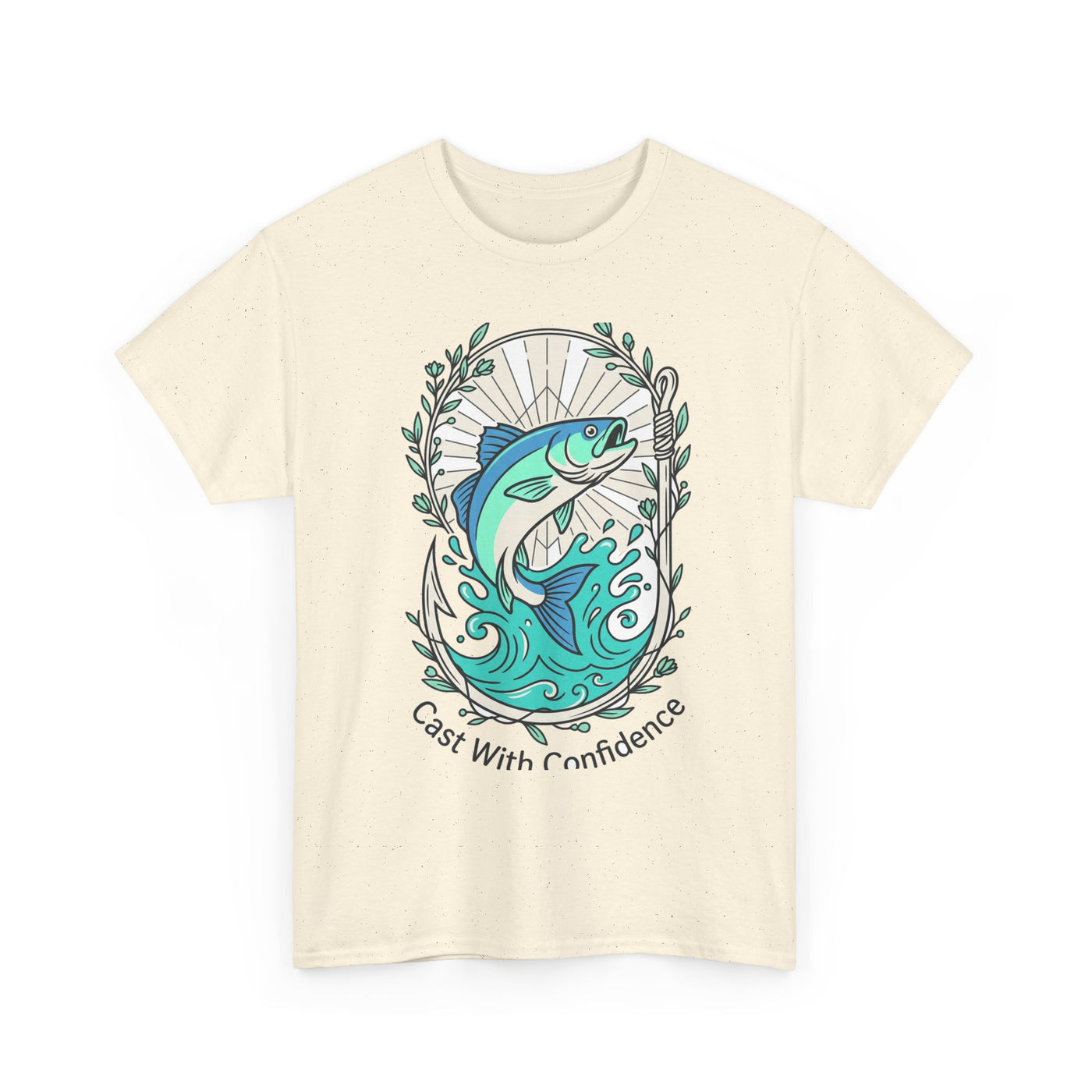 Cast With Confidence Floral Fishing Tee