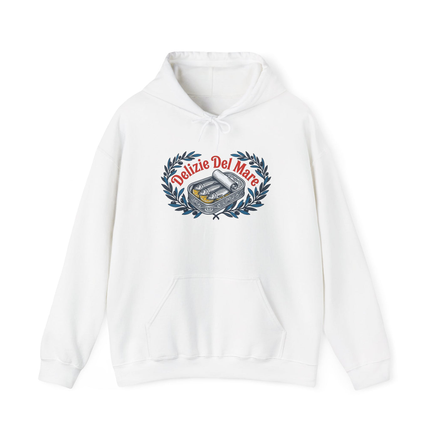 Retro Italian Sardine Tin Art Hoodie