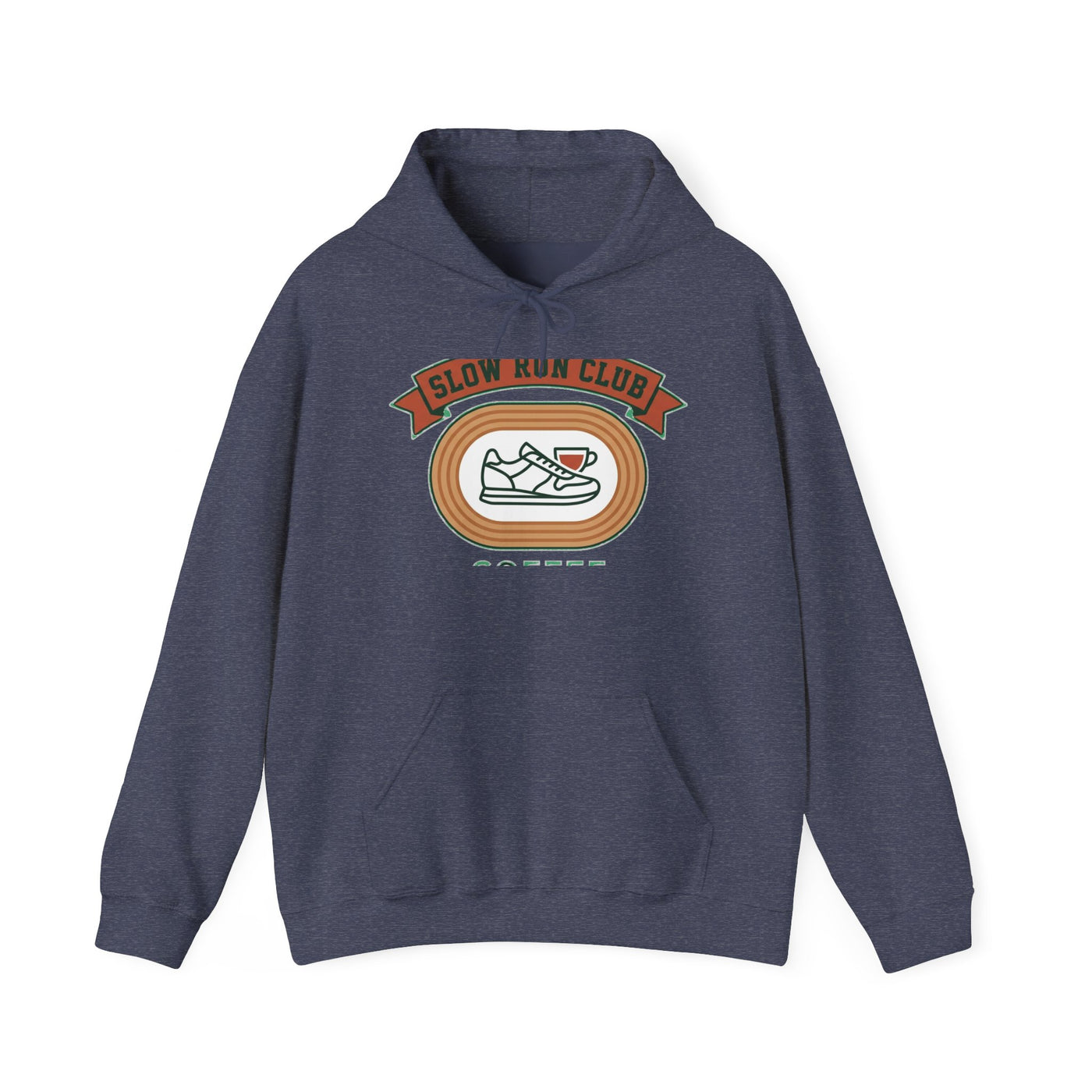Retro Slow Run Coffee Crest Hoodie