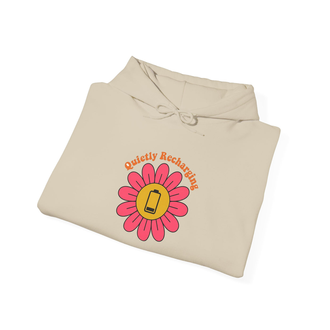 Recharging My Spark Retro Flower Hoodie
