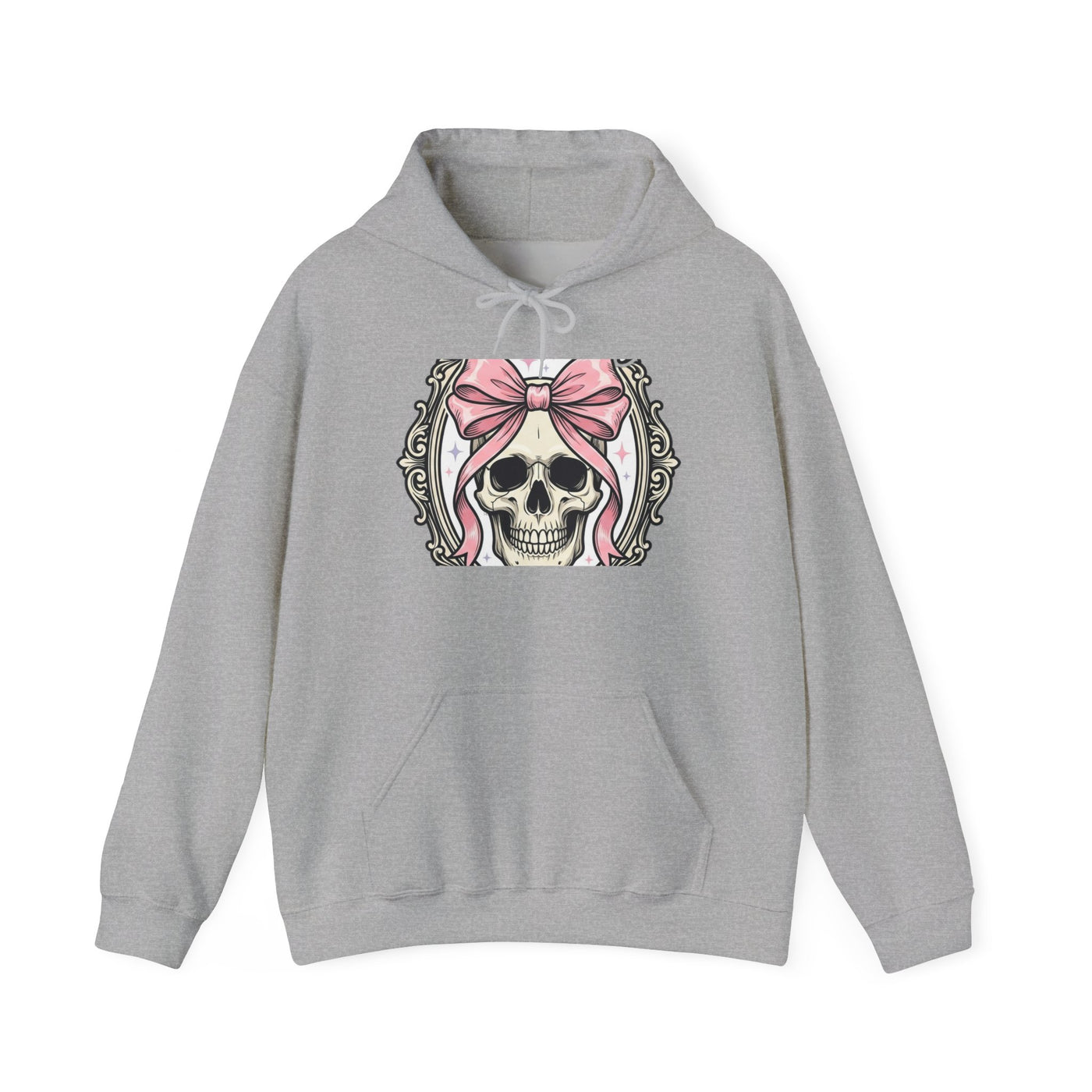 Healing But Exhausted Coquette Skull Hoodie