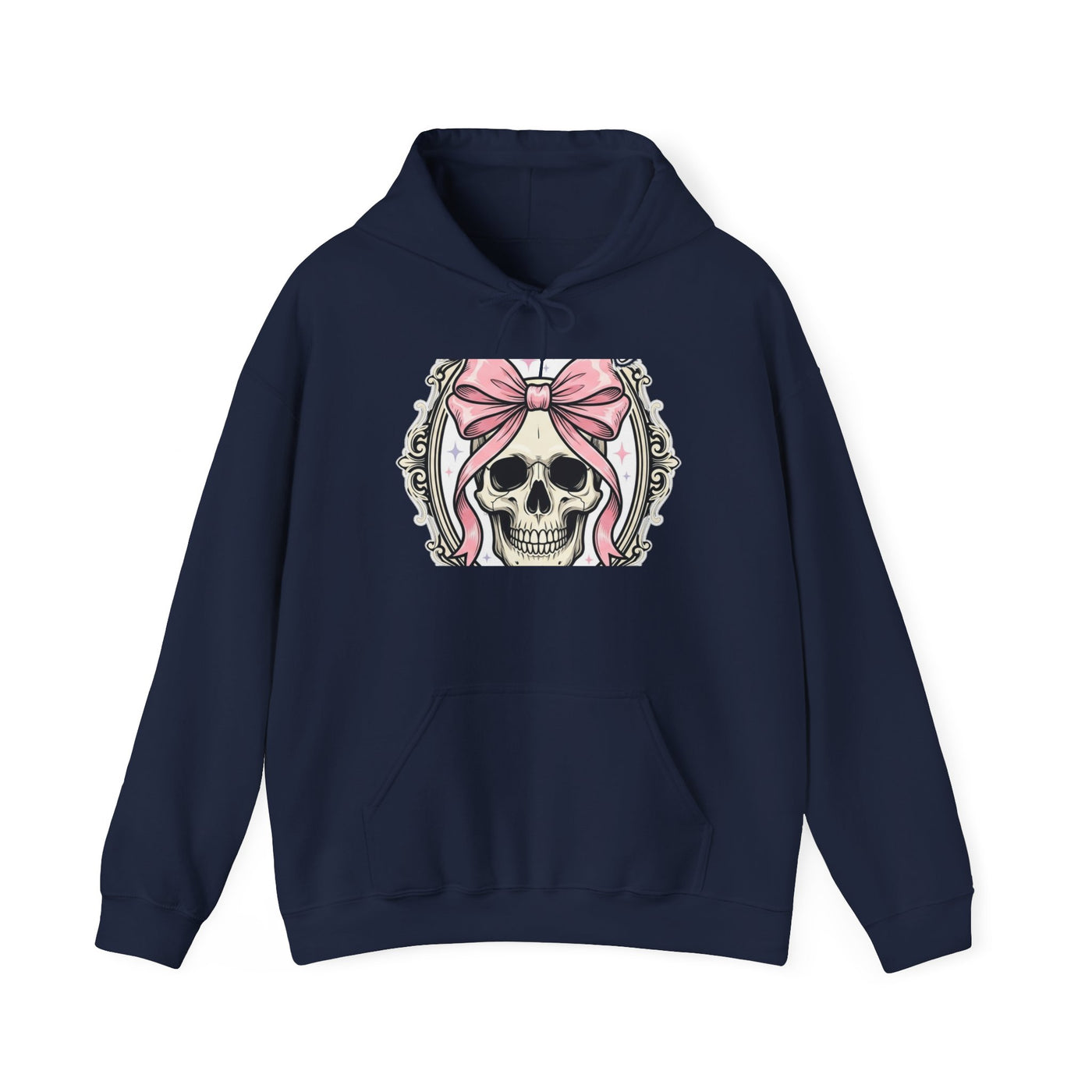 Healing But Exhausted Coquette Skull Hoodie