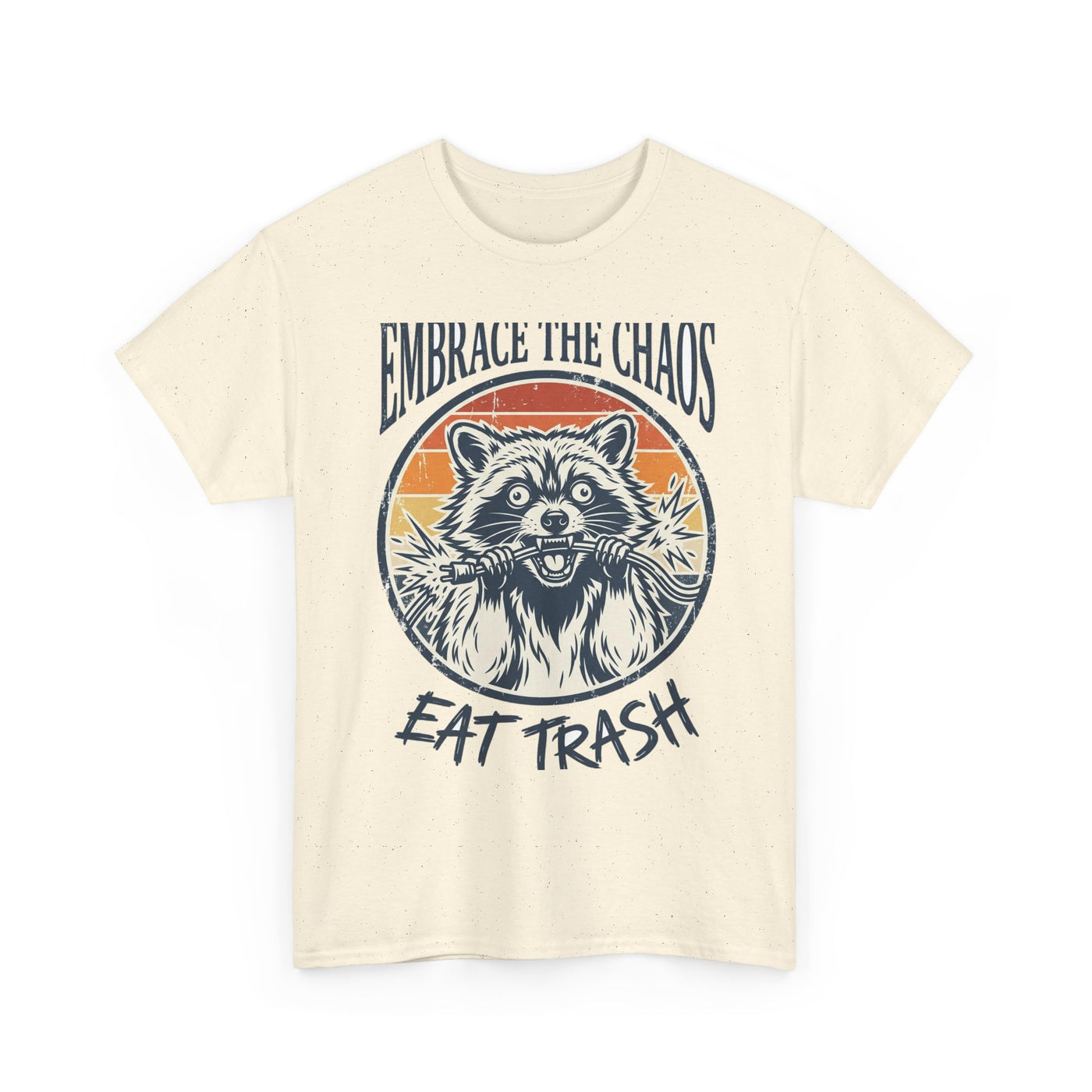 Live Fast Eat Trash Retro Raccoon Tee