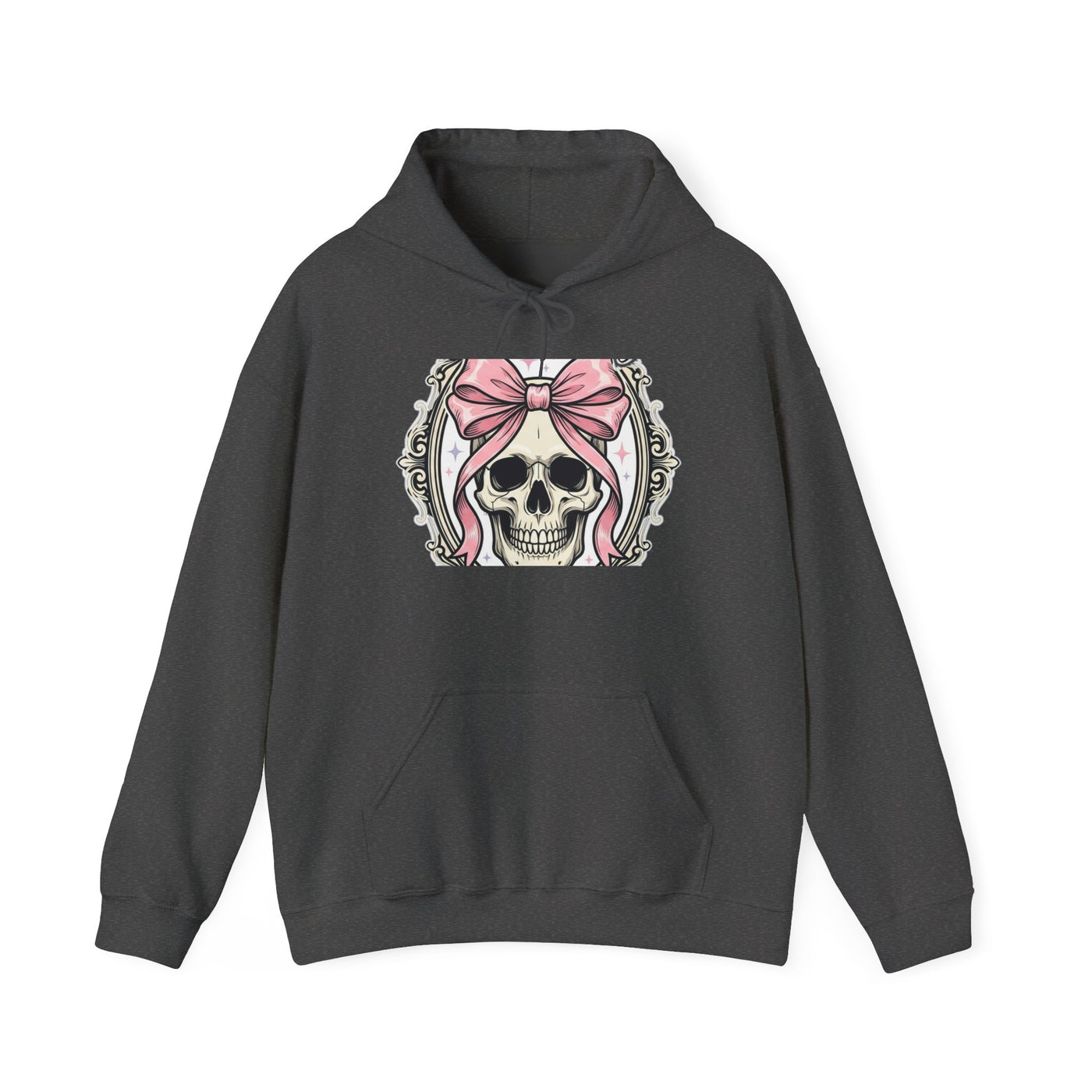 Healing But Exhausted Coquette Skull Hoodie