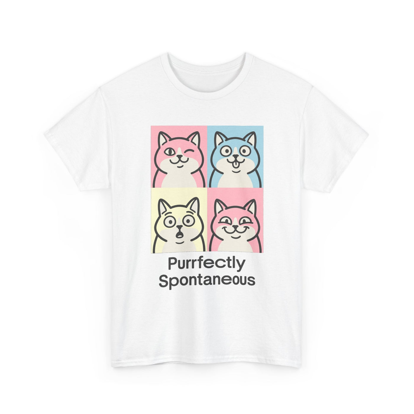 Pastel Pop Art Kitten Grid