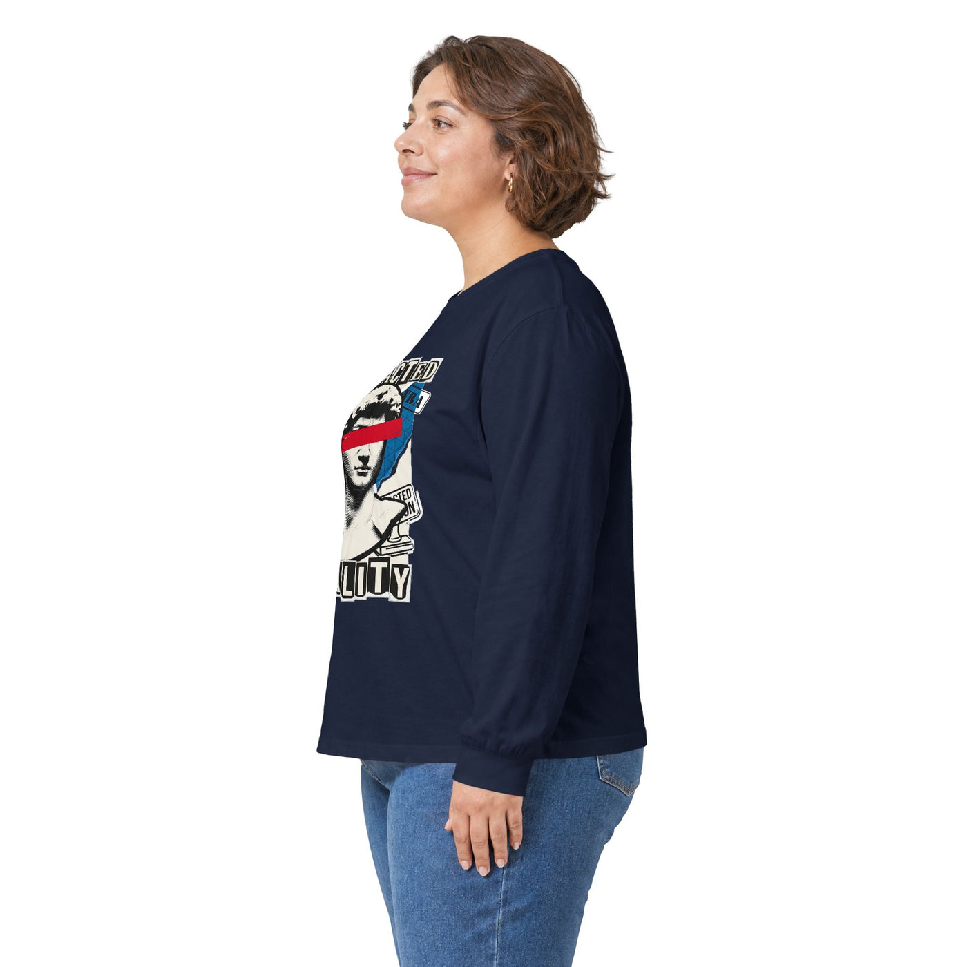 Redacted Reality Halftone Bust Long Sleeve