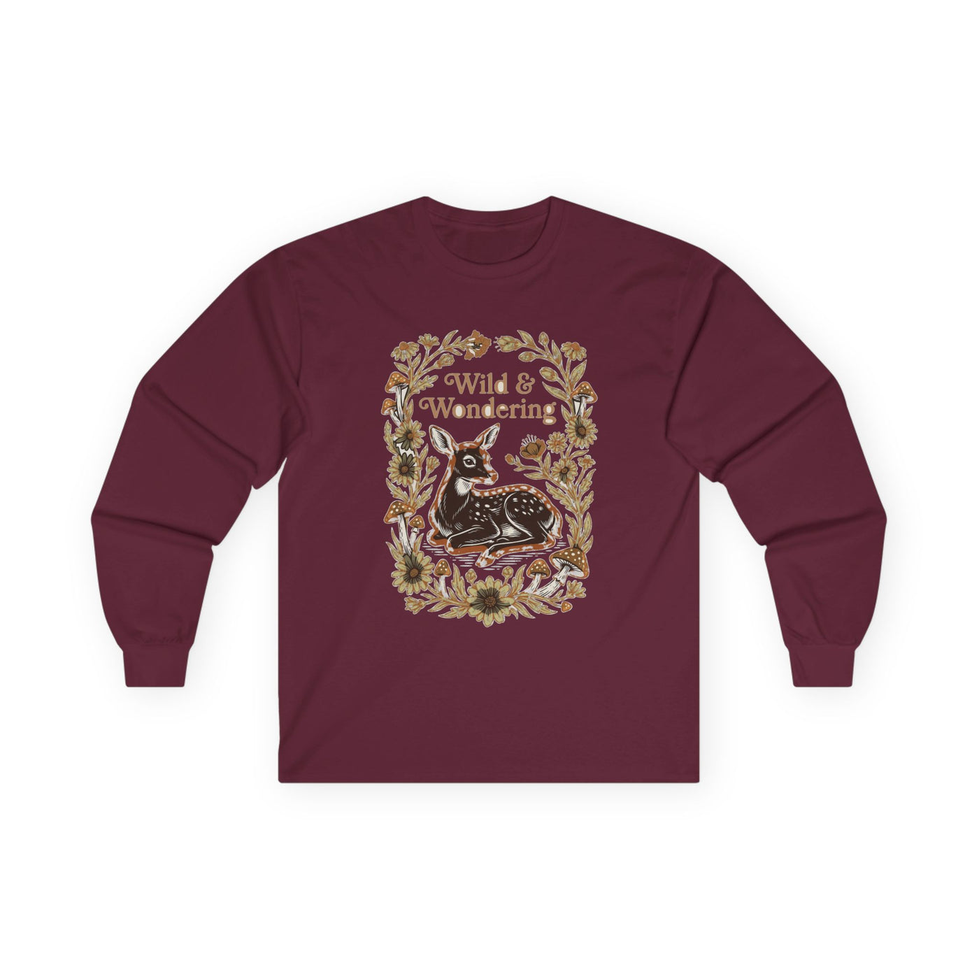 Forest Child Vintage Fawn & Fungi Long Sleeve