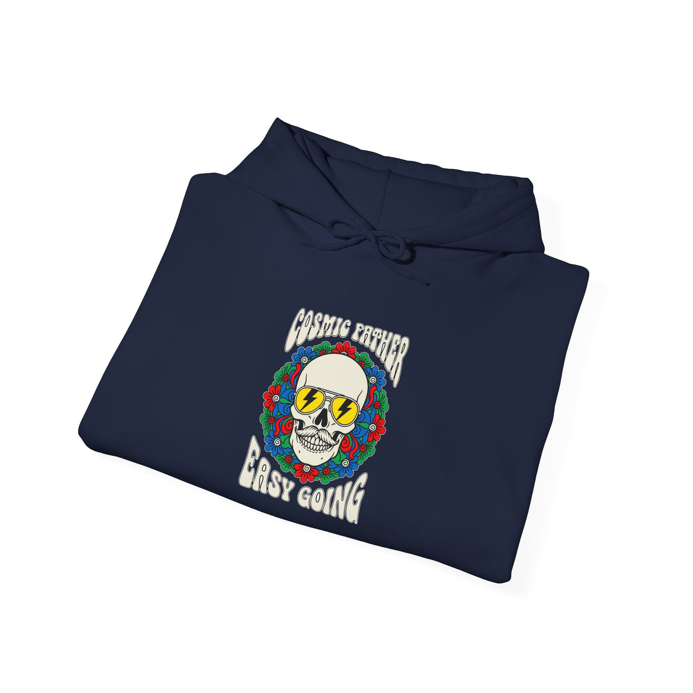 Cosmic Father Retro Skull Graphic Hoodie
