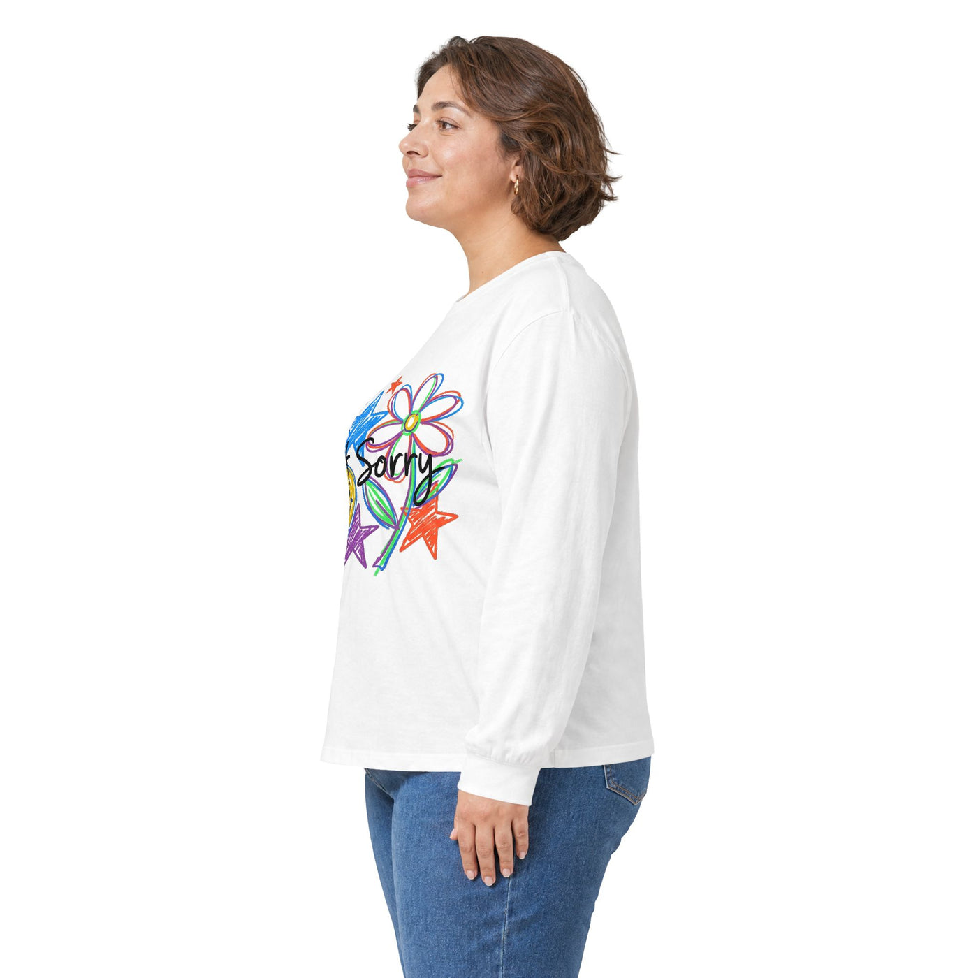 Scribble Your Own Rules Doodle Tee Long Sleeve