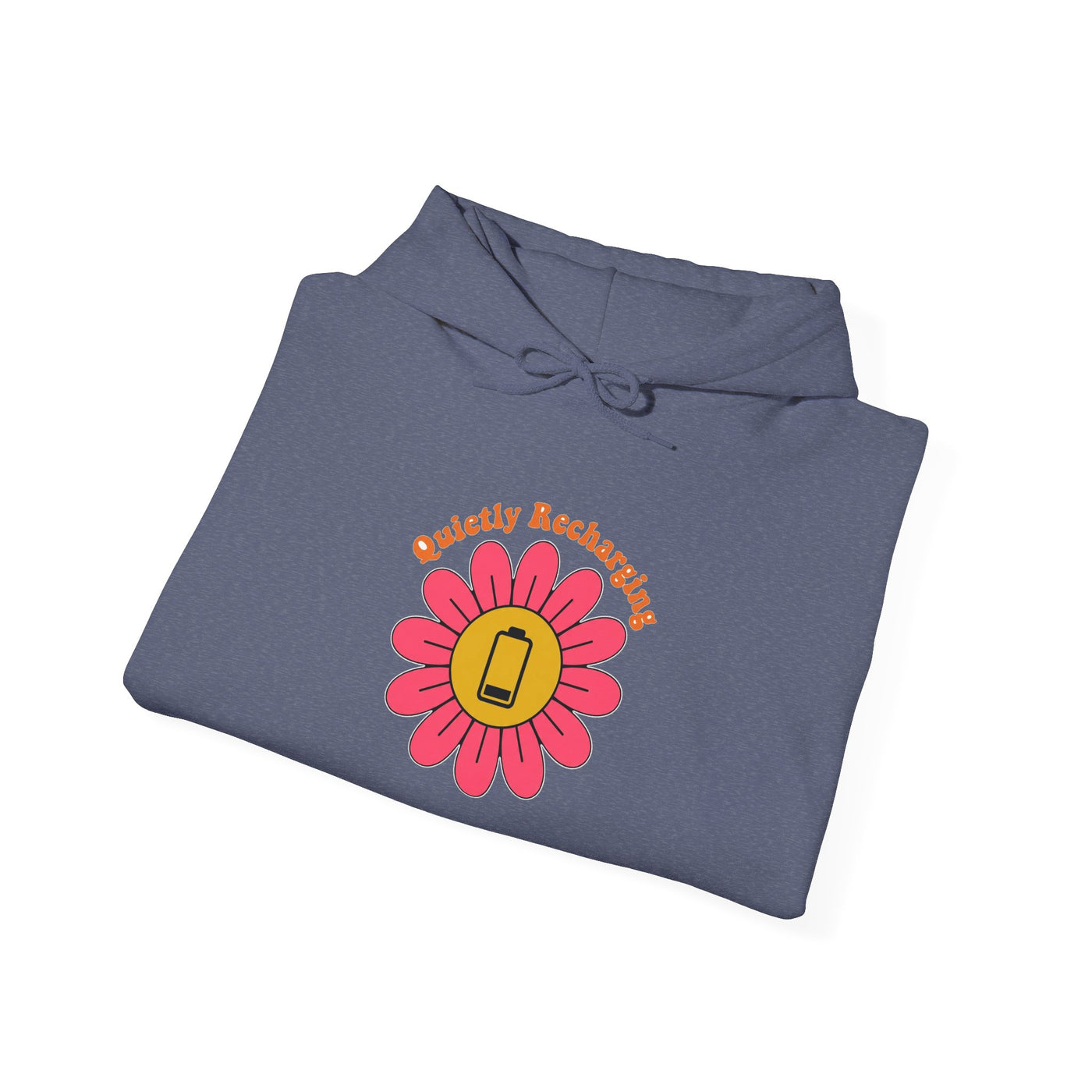 Recharging My Spark Retro Flower Hoodie