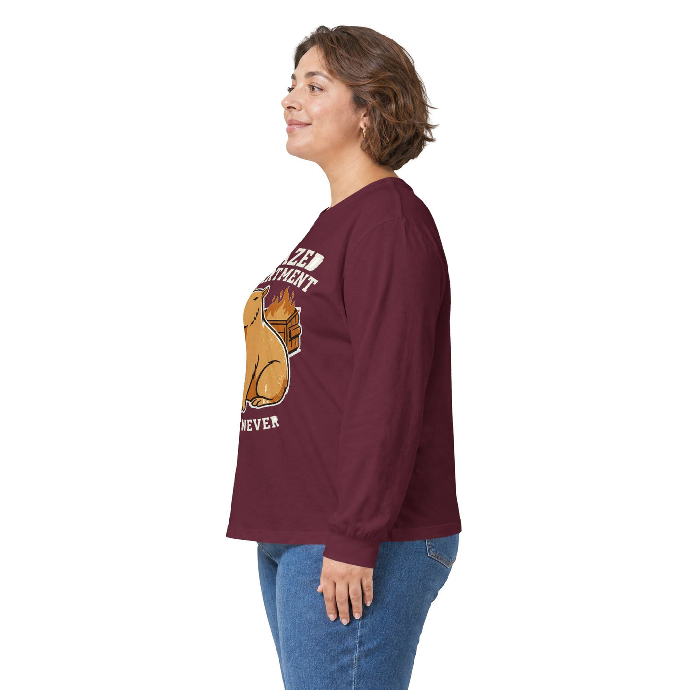 Unfazed Department Capybara Mascot Long Sleeve