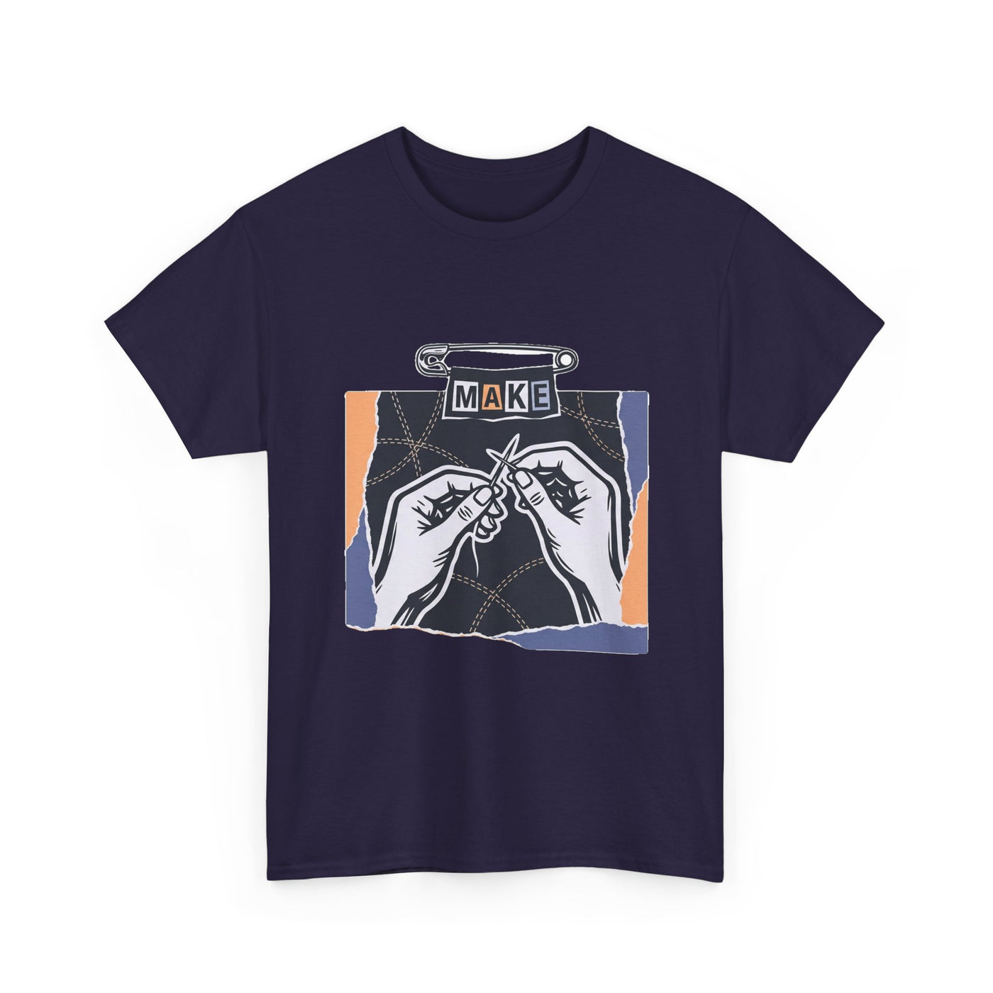 Mended By Hand Navy Graphic Tee