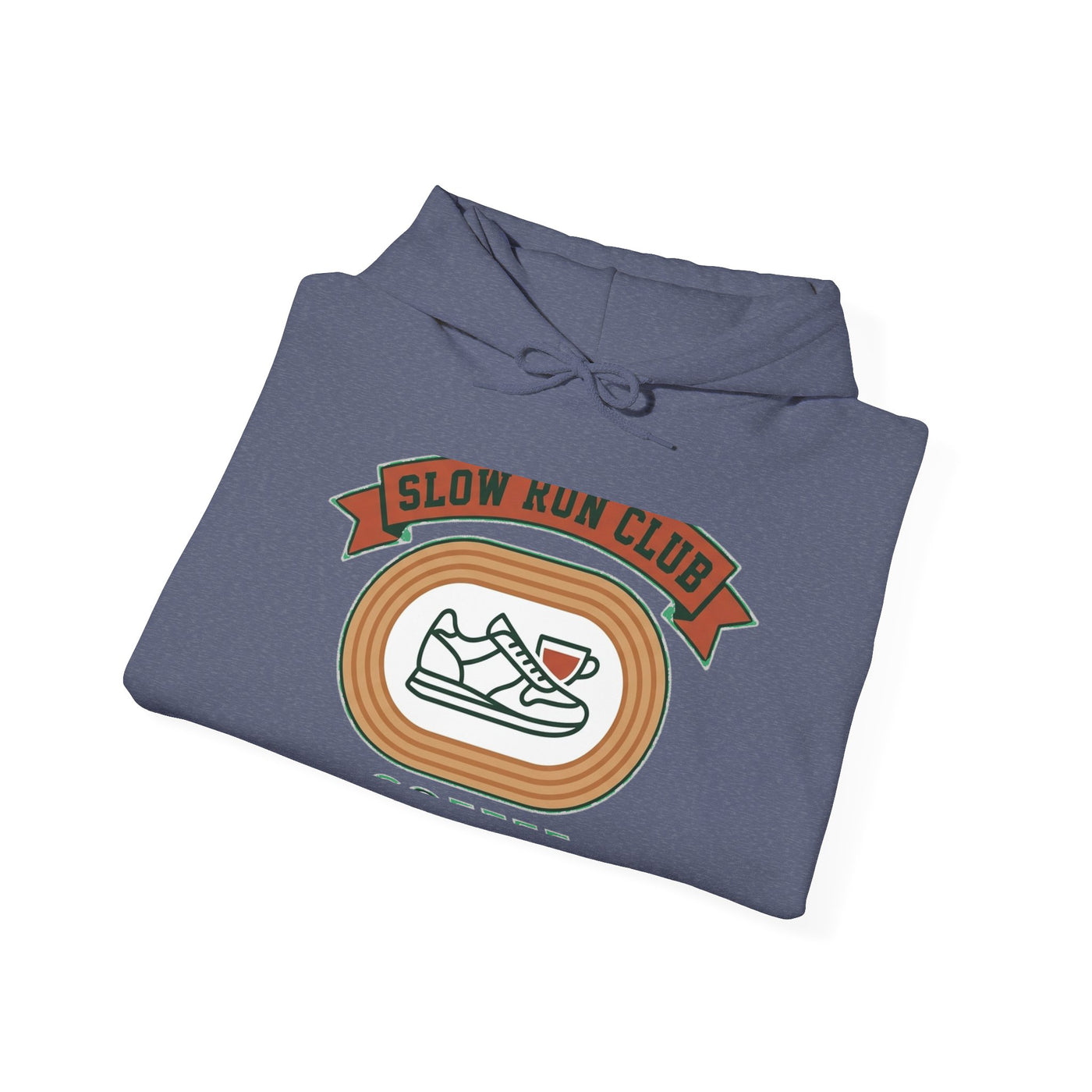Retro Slow Run Coffee Crest Hoodie
