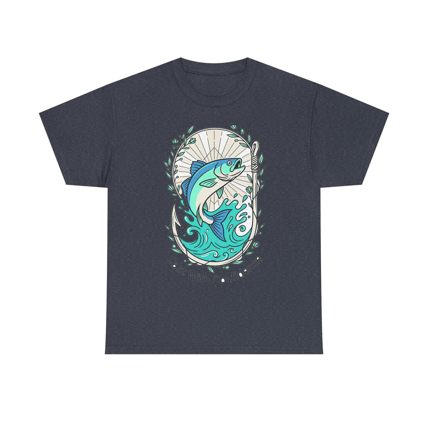 Cast With Confidence Floral Fishing Tee