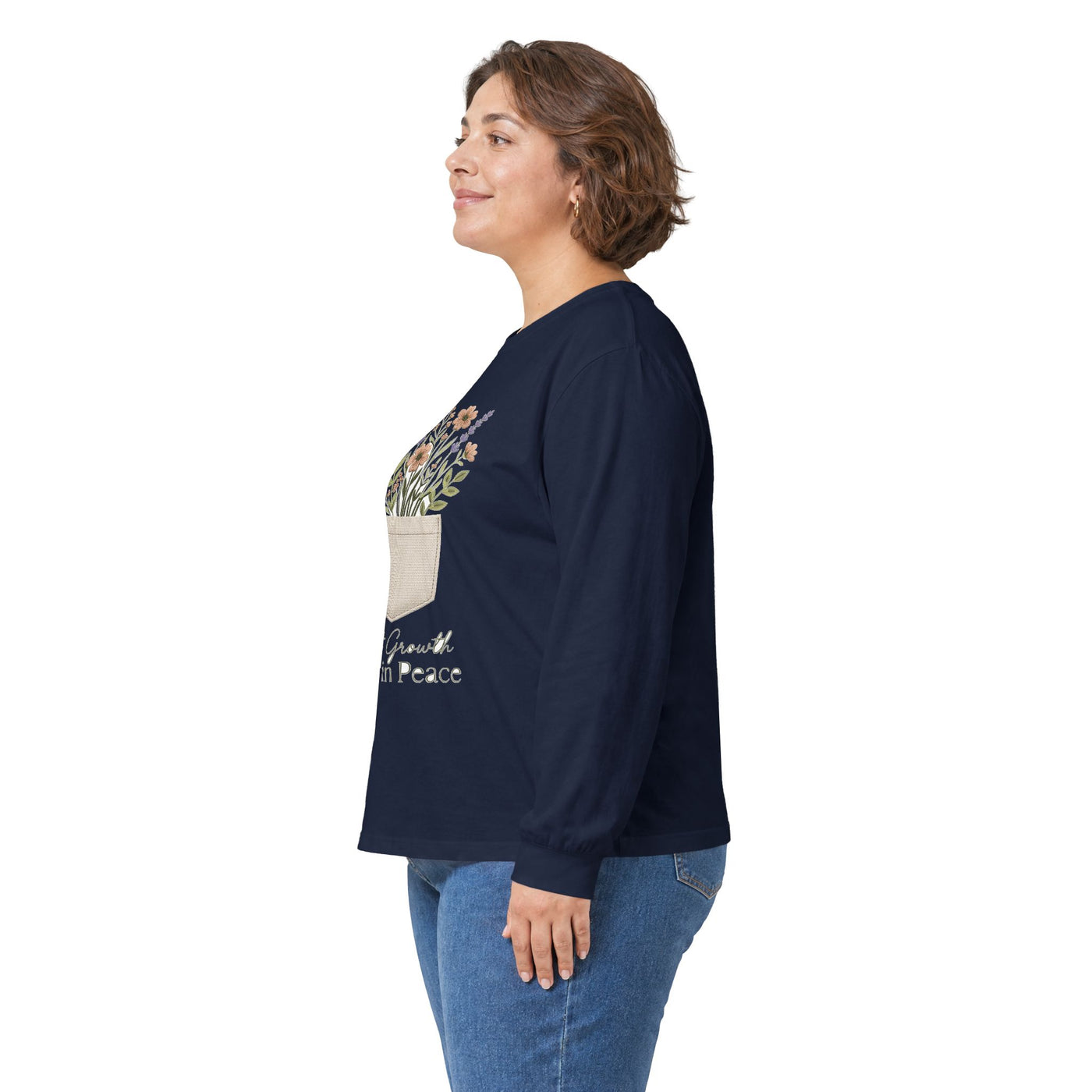 Pocketful of Peace Faux Stitch Tee Long Sleeve