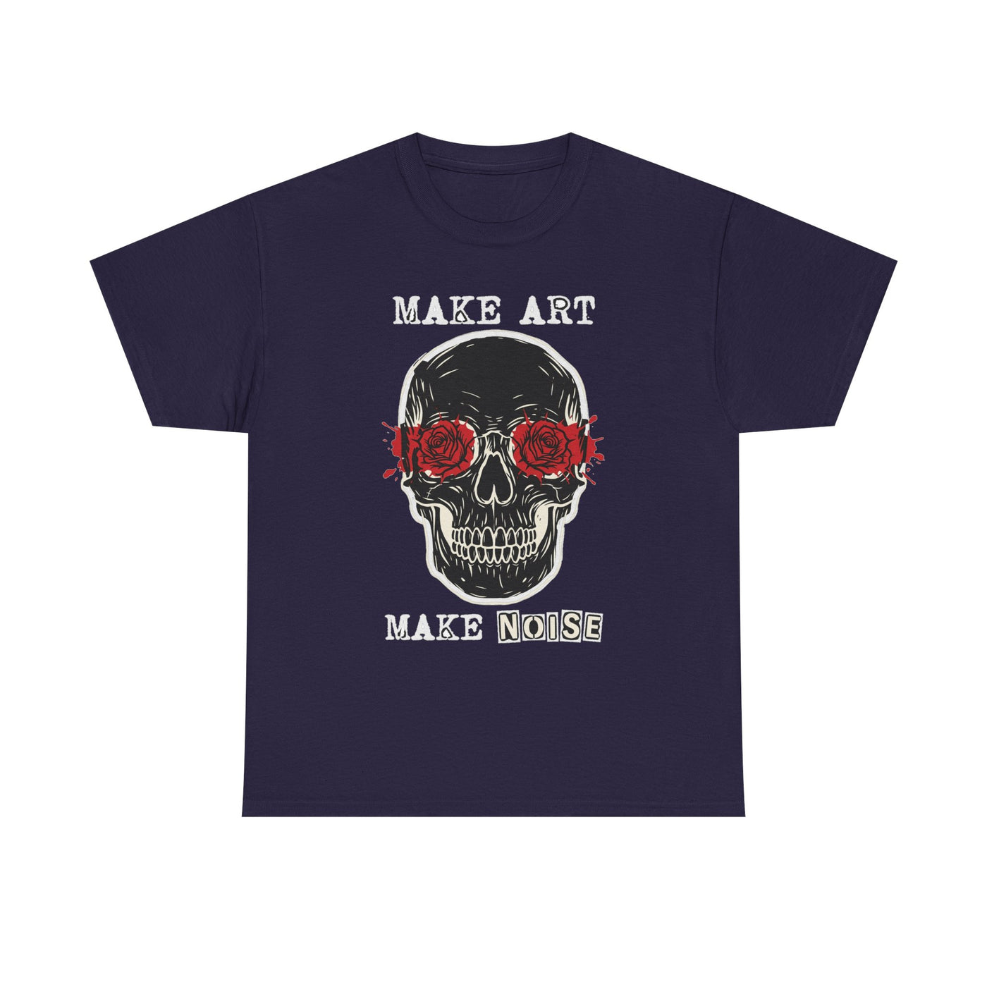 Make Art Make Noise Linocut Skull