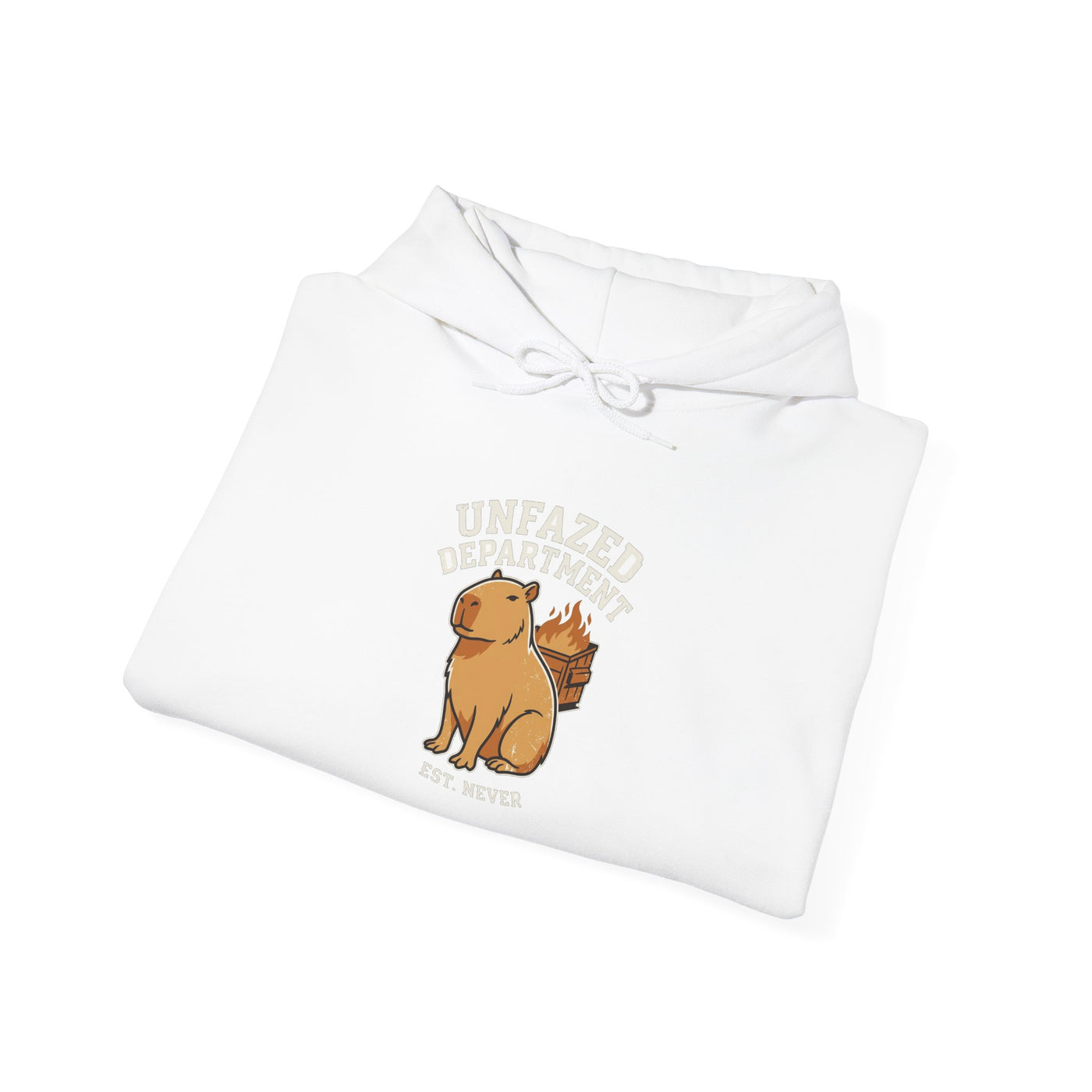 Unfazed Department Capybara Mascot Hoodie