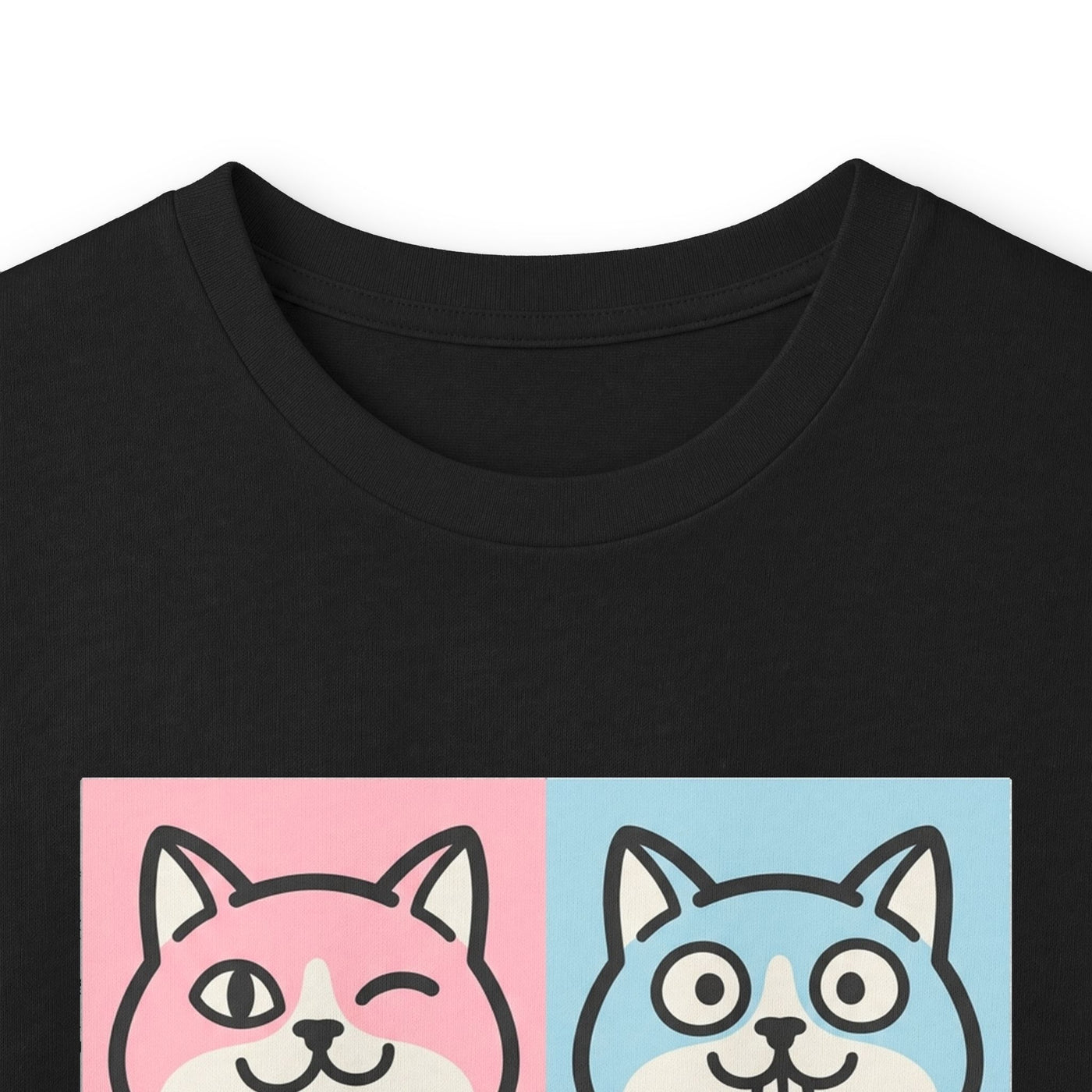 Pastel Pop Art Kitten Grid Long Sleeve