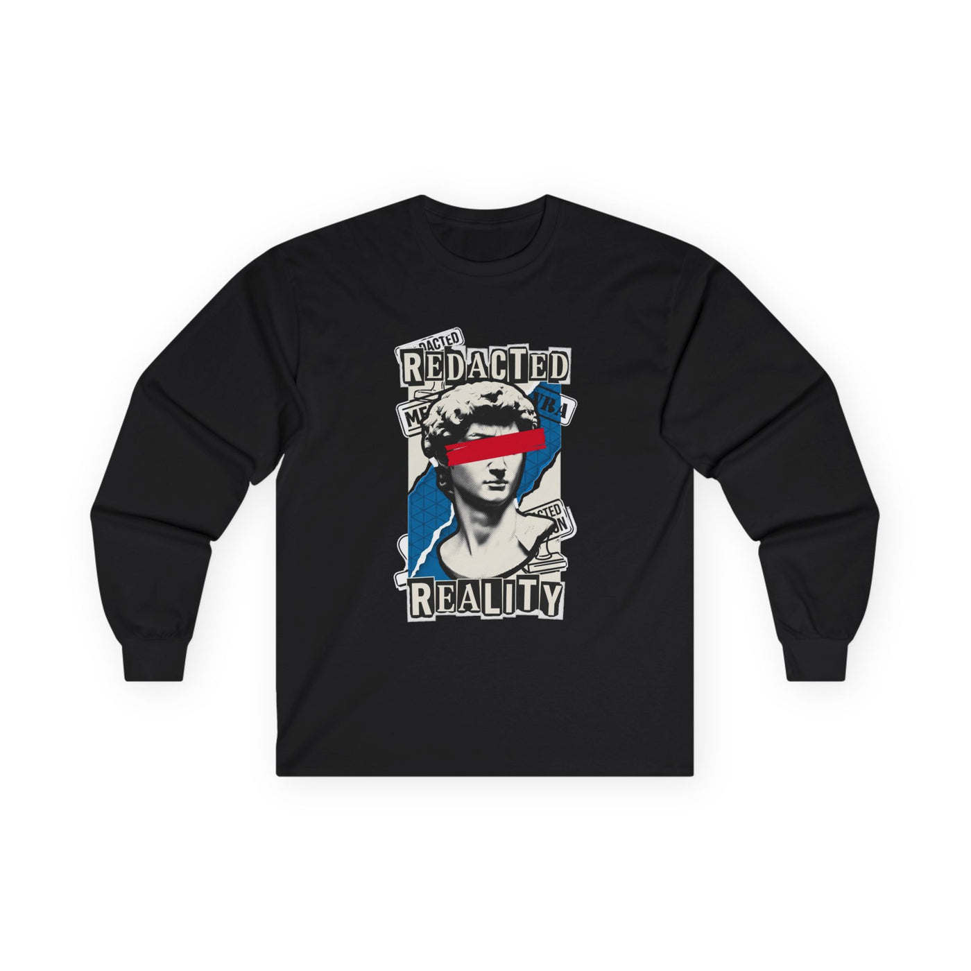 Redacted Reality Halftone Bust Long Sleeve